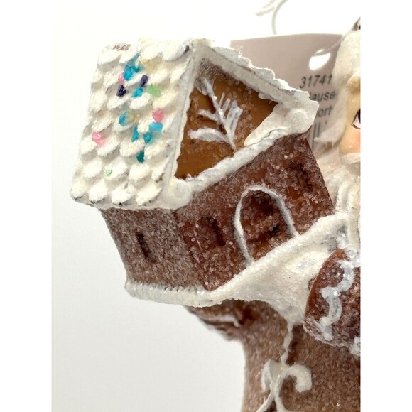 The Holiday Aisle Baking Santa & Mrs Clause Gingerbread Christmas Ornament Set - Picture 10 of 16